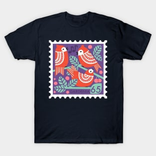 bird stamp designers lucky gardenia T-Shirt